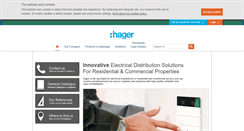 Desktop Screenshot of hager.ie